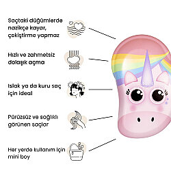 Tangle Teezer Mini Pembe Unicorn Çocuk Saç Fırçası - 4