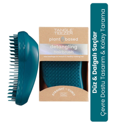 Tangle Teezer Origina Plant Brush - Blue Bitki Bazlı Kolay Tarama Saç Fırçası - Tangle Teezer