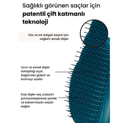 Tangle Teezer Origina Plant Brush - Blue Bitki Bazlı Kolay Tarama Saç Fırçası - 3