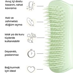 Tangle Teezer Pet Puppy Brush Grooming Green Köpek Bakım Fırçası - 7