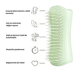 Tangle Teezer Pet Puppy Brush Grooming Green Köpek Bakım Fırçası - 5