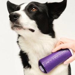 Tangle Teezer Pet Teezer Deshedding Mor/Gri Tüy Dökme ve Köpek Bakım Fırçası - 6