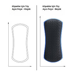 Tangle Teezer Pet Teezer Detangling Mavi/Gri Köpek Tüy Açma ve Bakım Fırçası - 3
