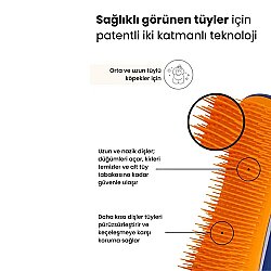 Tangle Teezer Pet Teezer Detangling Lacivert Turuncu Köpek Bakım Fırçası - 3