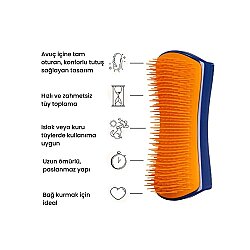 Tangle Teezer Pet Teezer Detangling Lacivert Turuncu Köpek Bakım Fırçası - Tangle Teezer (1)