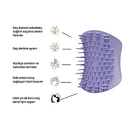 Tangle Teezer Scalp Brush Lila Saç Derisi Masaj Tarağı - 3