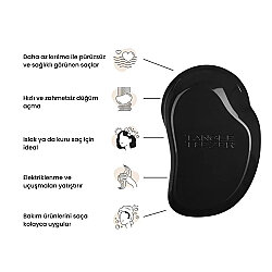 Tangle Teezer Original Detangling Hairbrush Panther Black Tarak - 3