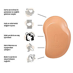 Tangle Teezer The Original Plant Based Turuncu Kolay Tarama Saç Fırçası - 3