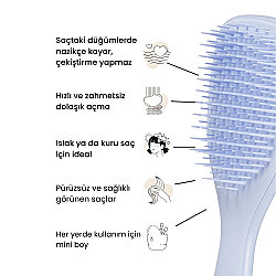 Tangle Teezer The Ultimate Detangler Mini Digital Lavender Saç Fırçası - 6