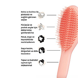 Tangle Teezer The Ultimate Styler Peach Glow Saç Fırçası - 8