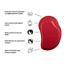 Tangle Teezer Thick&Curly Kırmızı Saç Fırçası - 3
