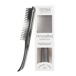 Tangle Teezer Ultimate Detangler Chrome Midnight Silver Gümüş Düz ve Kıvırcık Saçlar için Saç Fırçası - Tangle Teezer