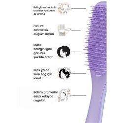 Tangle Teezer Wet Hair Naturally Curly Lilac Saç Fırçası - 5