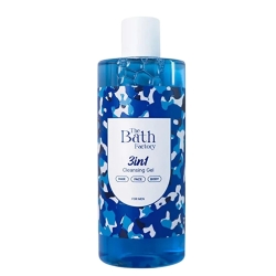 The Bath Factory 3 in 1 Erkeklere Özel Saç Yüz Vücut Temizleme Jeli 400 ml - The Bath Factory (1)