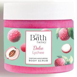 The Bath Factory Besleyici Arındırıcı & Nemlendirici Vücut Peelingi - Dolce Lychee 300gr - The Bath Factory
