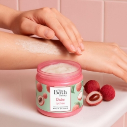 The Bath Factory Besleyici Arındırıcı & Nemlendirici Vücut Peelingi - Dolce Lychee 300gr - 4