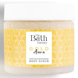 The Bath Factory Besleyici Arındırıcı & Nemlendirici Vücut Peelingi - Gold Aura 300gr - The Bath Factory