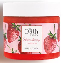 The Bath Factory Besleyici Arındırıcı & Nemlendirici Vücut Peelingi - Strawberry Passion 300gr - The Bath Factory