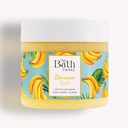 The Bath Factory Nemlendirici ve Arındırıcı Shea Vücut Peelingi Muz Aromalı 300gr
