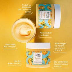 The Bath Factory Nemlendirici ve Arındırıcı Shea Vücut Peelingi Muz Aromalı 300gr - 3