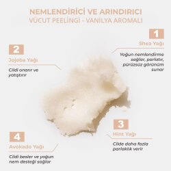 The Bath Factory Nemlendirici Ve Arındırıcı Vücut Peelingi - Vanilya 300gr - 2