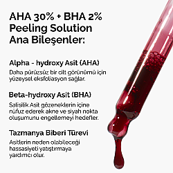 The Ordinary AHA 30% + BHA 2% Peeling Solution 30ml - Aydınlık Cilt Görünümüne Yardımcı Peeling - The Ordinary (1)
