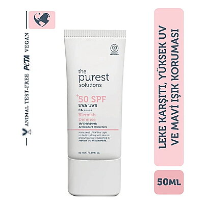 The Purest Solutions Lekeli Ciltler için 50 ml 50 Faktör Renkli Güneş Kremi