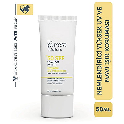 The Purest Solutions Invisible UV Protection 50 ml 50 Faktör Güneş Kremi