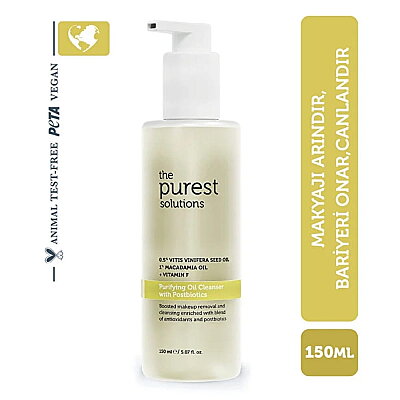 The Purest Solutions Postbiyotik içerikli Arındırıcı 150 ml Yüz Temizleme Yağı