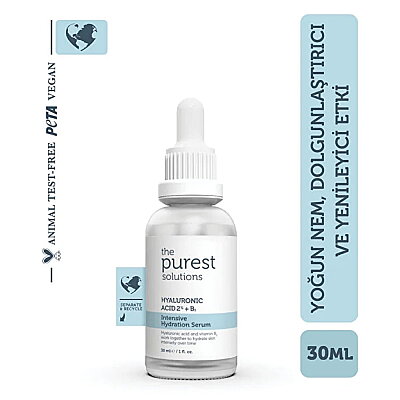 The Purest Solutions Hyaluronic Acid %2 + B5 Yoğun Nemlendirici Yüz Serumu 30 ml