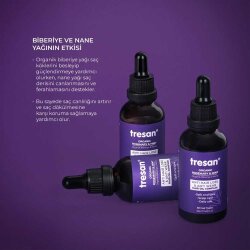Tresan Organik Biberiye & Nane Dökülme ve Yıpranma Karşıtı Saç Bakım Yağı Kompleksi 50 ml - 3