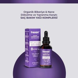 Tresan Organik Biberiye & Nane Dökülme ve Yıpranma Karşıtı Saç Bakım Yağı Kompleksi 50 ml - Tresan (1)