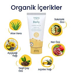Trukid Sunny Days Daily - Güneş Koruyucu Krem SPF30+ 100 ml %100 Natural - 7