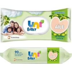Uni Baby Aile Islak Mendil Zeytinyağlı 90'lı