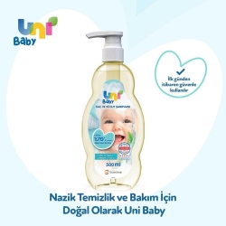 Uni Baby Saç ve Vücut Şampuanı 500ml - 4