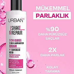 Urban Care Shake N Repair 7-24 Gloss Laminasyon Parlaklık Etkili Durulanan Bakım Kremi 200ml - 3