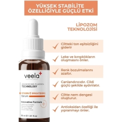 Veela Yaşlanma Karşıtı ve Leke Önleyici Aydınlatıcı C Vitamini Serumu - 3