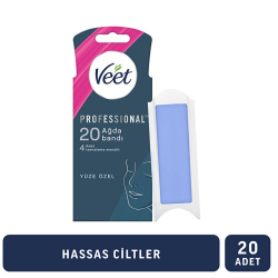 Veet Profesyonel Yüz Ağda Bandı Hassas Ciltler 20'li - Veet