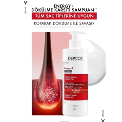 Vichy Dercos Energisant Shampoo Dökülme Karşıtı Saç Bakım Şampuanı 400ml - Vichy (1)
