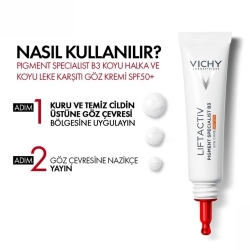 Vichy Liftactiv Pigment Specialist B3 SPF50+ Göz Bakım Kremi 15ml - 4