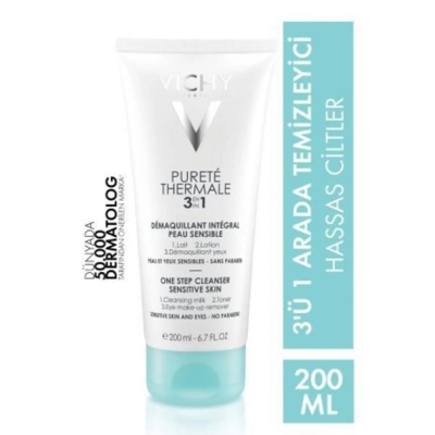 Vichy Purete Thermale Demaquillant Integral 3'ü 1 Arada Makyaj Temizleme Sütü 200 ml