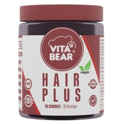 Vita Bear Hair Plus Vegan Saç Vitamini 60 Gummies 