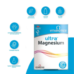 Vitabiotics Magnesium Elemental Magnezyum İçeren Takviye Edici Gıda 60 Tablet - Vitabiotics