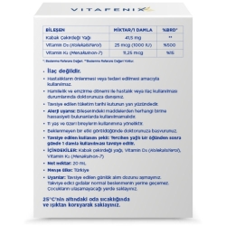 Vitafenix D3K2 ve Kabak Çekirdeği Yağı İçeren Takviye Edici Damla 20ml - 2