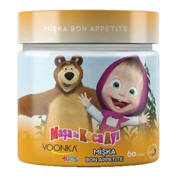 Voonka Kids Maşa ile Koca Ayı Mişka Sebze Ekstresi İçeren Takviye Edici Gıda 60gr - Voonka