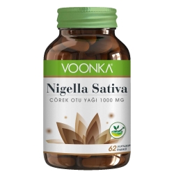 Voonka Nigella Sativa Çörek Otu Yağı 1000Mg 62 Kapsül - Voonka