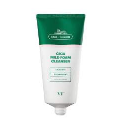 VT Cosmetics Cica Mild Foam Cleanser – Yatıştırıcı Köpük Yüz Temizleyici 300 ml - Vt Cosmetics (1)