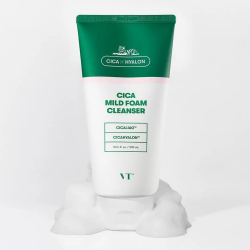 VT Cosmetics Cica x Hyalon Cica Mild Foam Cleanser – Cica & Hyalon Hafif Köpüklü Temizleyici - Vt Cosmetics (1)