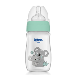 Wee Baby Safari Geniş Ağızlı Kulplu PP Biberon 0-6 Ay 250 ml - Wee Baby
