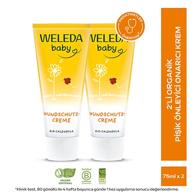 Weleda Baby Calendula Organik Pişik Kremi 2 x 75ml